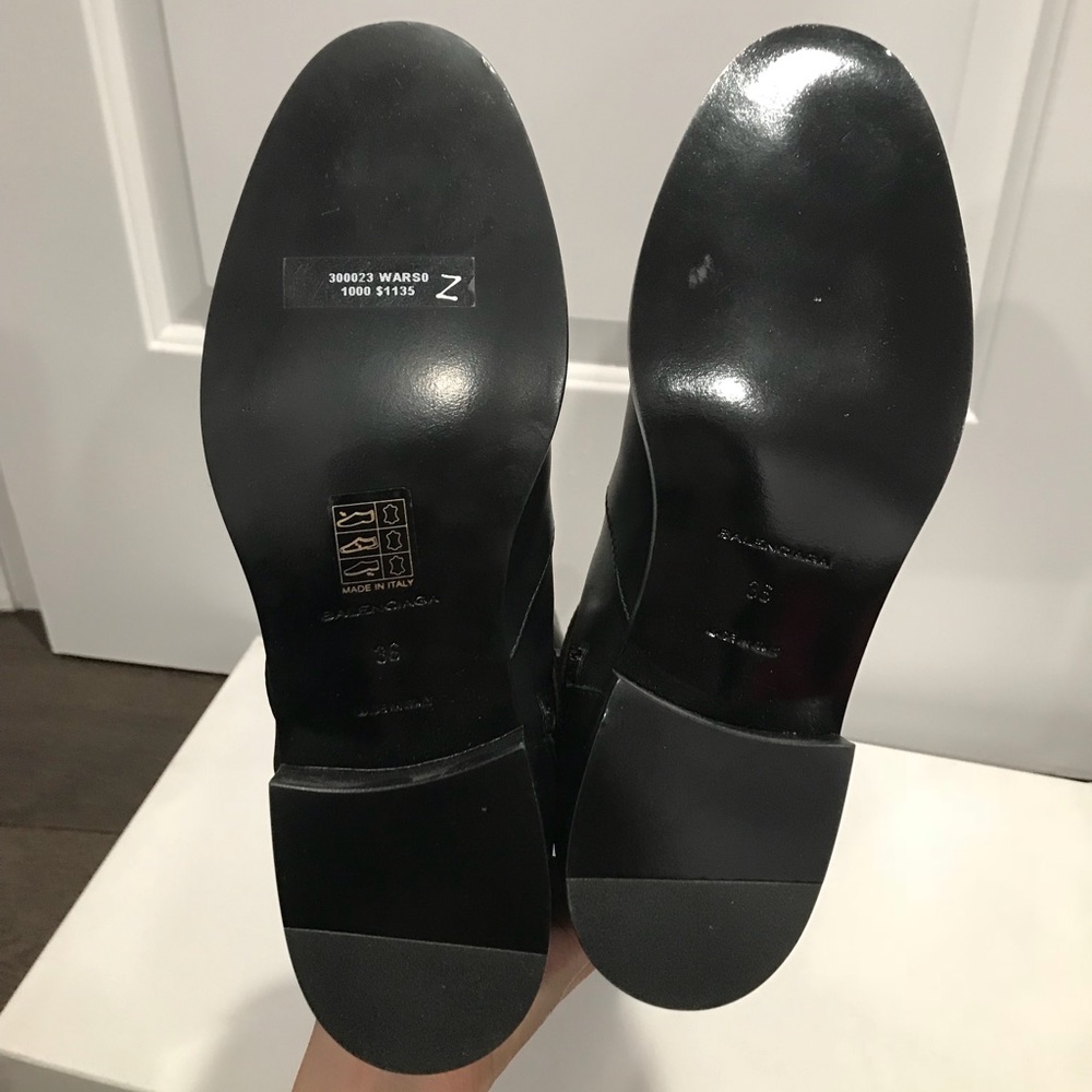 SOLD! NIB Balenciaga Papier Buckled HighBoots, 36 - Picture 7 of 8